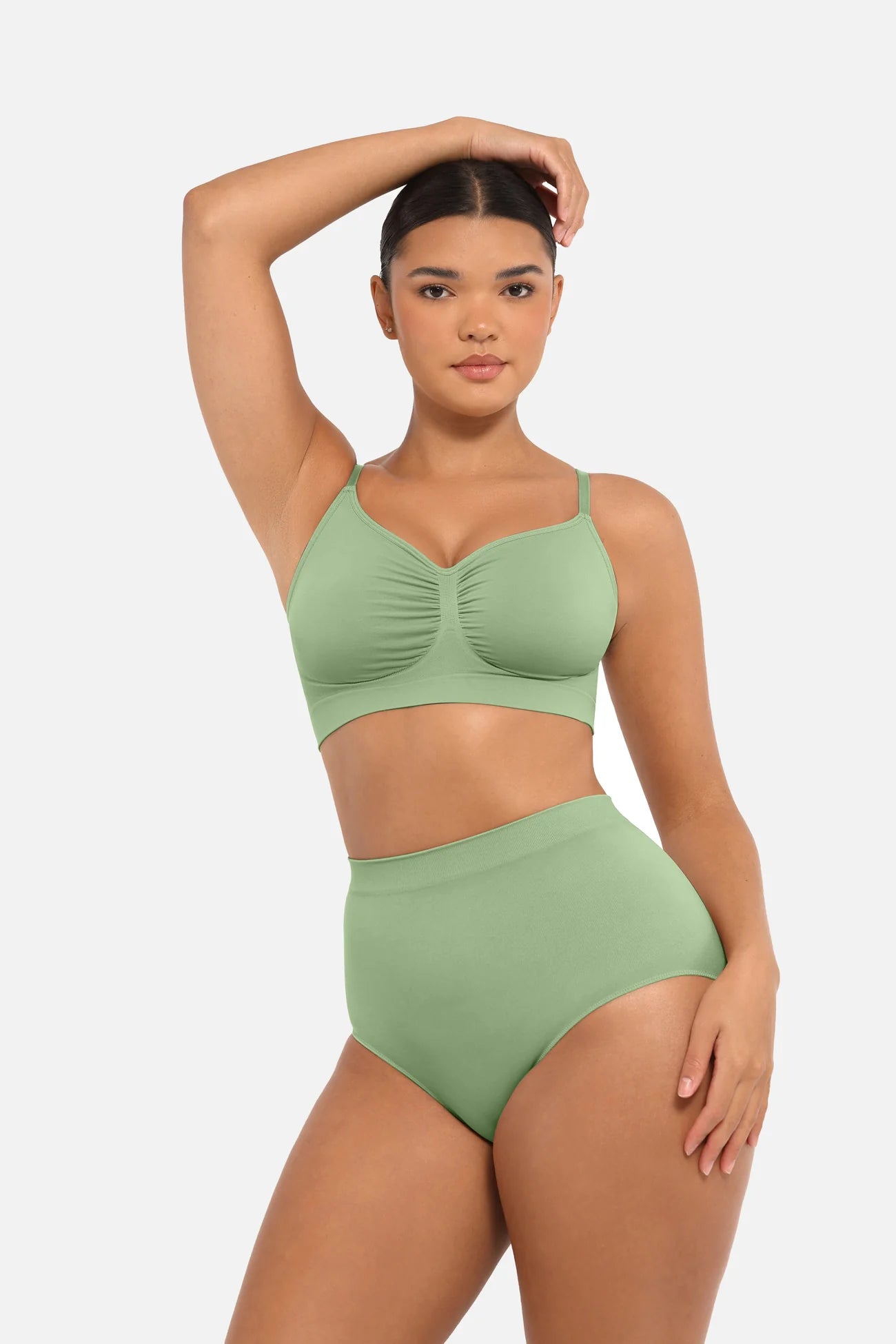 Curve Up High‑Waist Peach‑Hip Slip – Nahtlos mit Frische‑Schutz