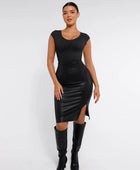 Curve Up - Tief‑V Shaping‑Body – Nahtloser String‑Body für Taille & Bauch