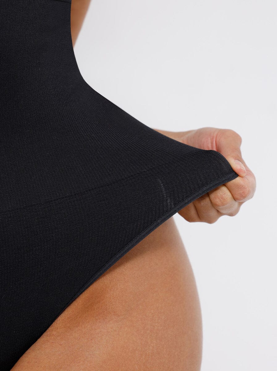 Curve Up - Tief‑V Shaping‑Body – Nahtloser String‑Body für Taille & Bauch
