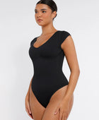 Curve Up - Tief‑V Shaping‑Body – Nahtloser String‑Body für Taille & Bauch