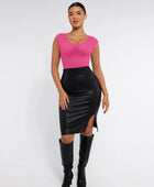 Curve Up - Tief‑V Shaping‑Body – Nahtloser String‑Body für Taille & Bauch