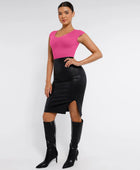 Curve Up - Tief‑V Shaping‑Body – Nahtloser String‑Body für Taille & Bauch